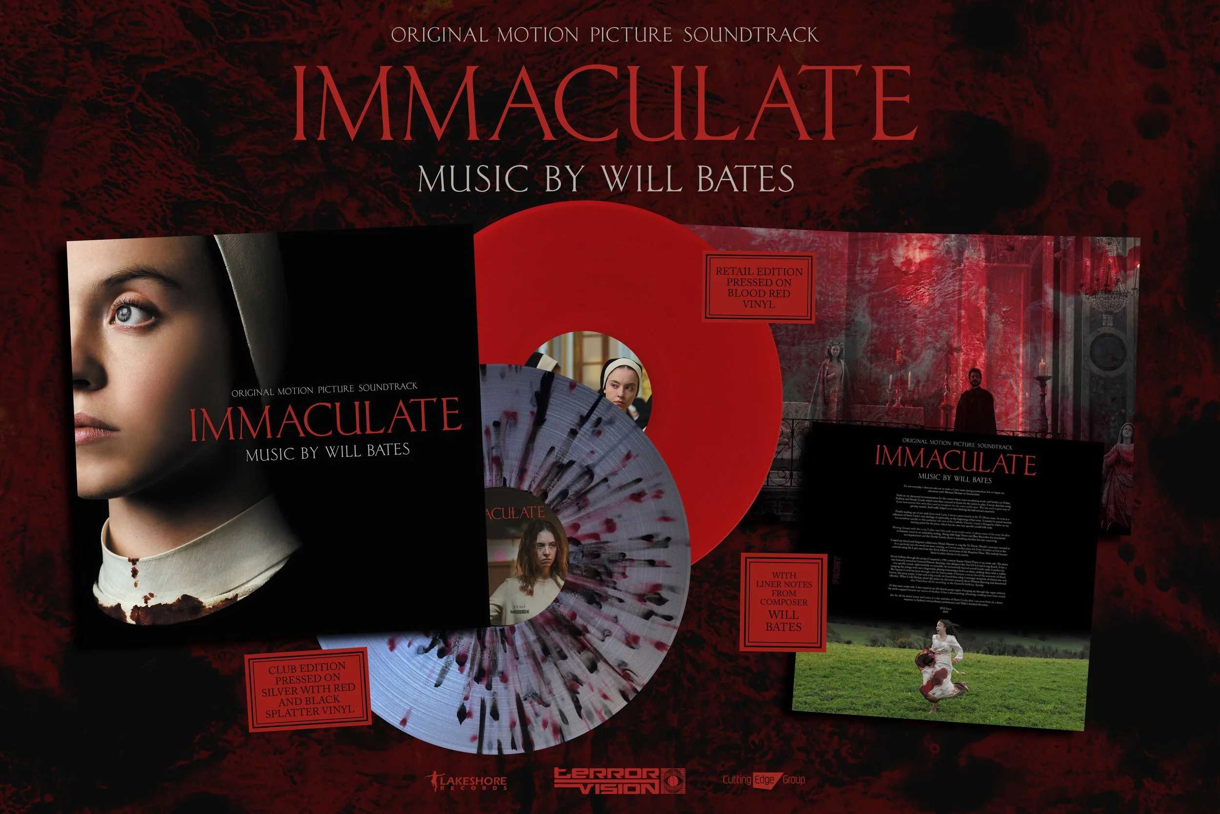 Immaculate (2024) OST LP — Terror Vision Records and Video
